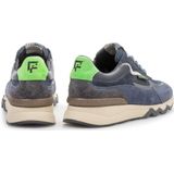Floris Van Bommel Sfm-10234 De Zager Sneakers - Leer - Heren - Blauw - Maat 38