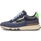 Floris Van Bommel Sfm-10234 De Zager Sneakers - Leer - Heren - Blauw - Maat 38