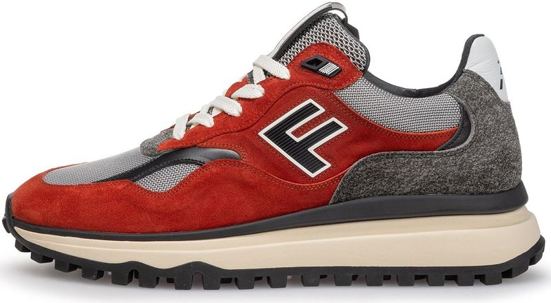 Floris van Bommel - De Gripper 01.04 - Suède Sneakers - Oranje/Grijs