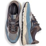 Floris van Bommel - De Treener SFM-10241 - Lage Sneaker - Lichtblauw