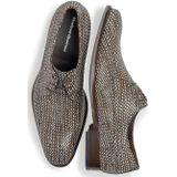 Floris Van Bommel - De Stijler 40.04 - Veterschoen - Donkerbruin - Reptielstructuur