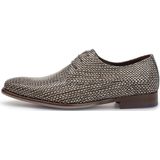 Floris van Bommel - De Stijler 40.05 - Leren Veterschoenen - Grijs - Reptielprint