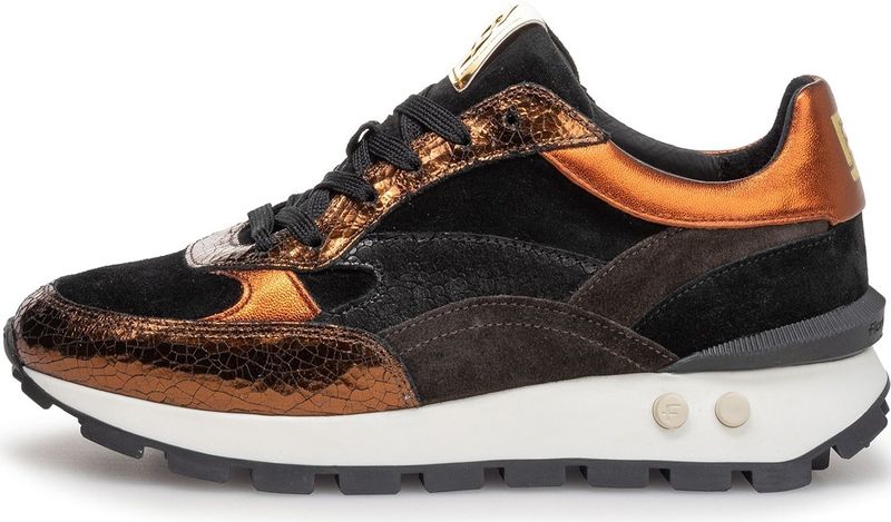 Floris van Bommel - Blokki SFW-10098 - Lage Sneaker - Donkerbruin