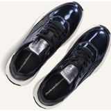 Floris van Bommel Suvi 02.09 leren sneakers blauw metallic