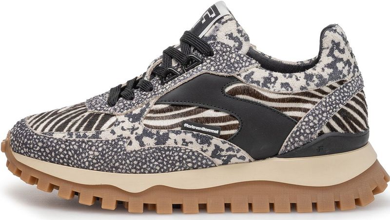 Floris van Bommel - GROMMI 04.01 - Lage Sneakers - Zwart