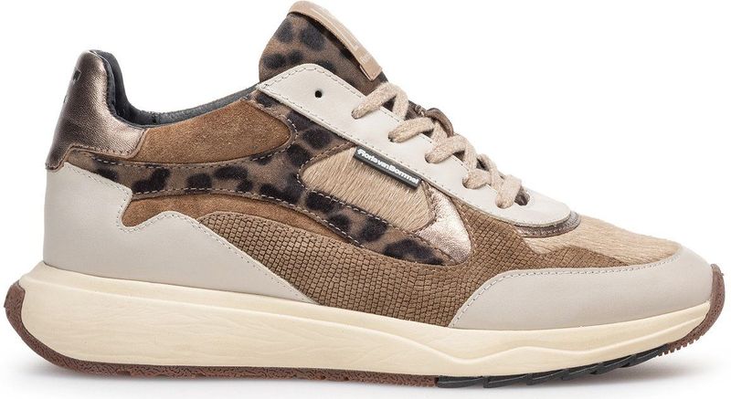 Floris van Bommel - Suvi SFW-10159 - Lage Sneaker - Taupe - G-Wijdte