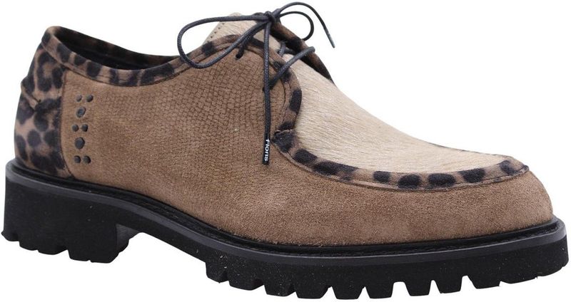 Floris van Bommel - Selsi 04 - Veterschoen - Beige / Donkerbruin / Taupe