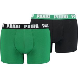 Puma basic boxer 2-pack in de kleur groen.