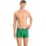 PUMA - Basic Boxershorts - Zwart/Groen - 2 Stuks