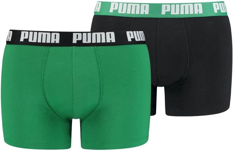 Puma basic boxer 2-pack in de kleur groen.