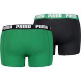 PUMA - Basic - Boxershorts - Bosgroen/Zwart/Groen - 2 Stuks