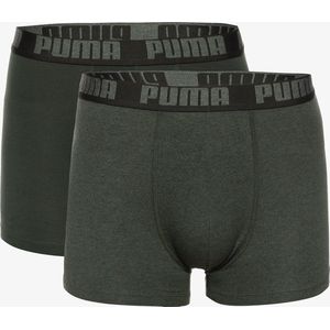 Puma - Basic Boxer 2-Pack - Ondergoed - Groen