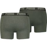Puma - Basic Boxer 2-Pack - Ondergoed - Groen