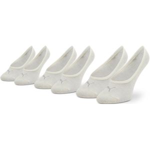 Puma - Invisible - Footies - Crème - Katoen - 3 Paar