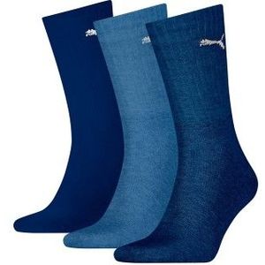 PUMA - Uniseks Sportsokken - Wit - Katoen - Verpakking van 3 Stuks