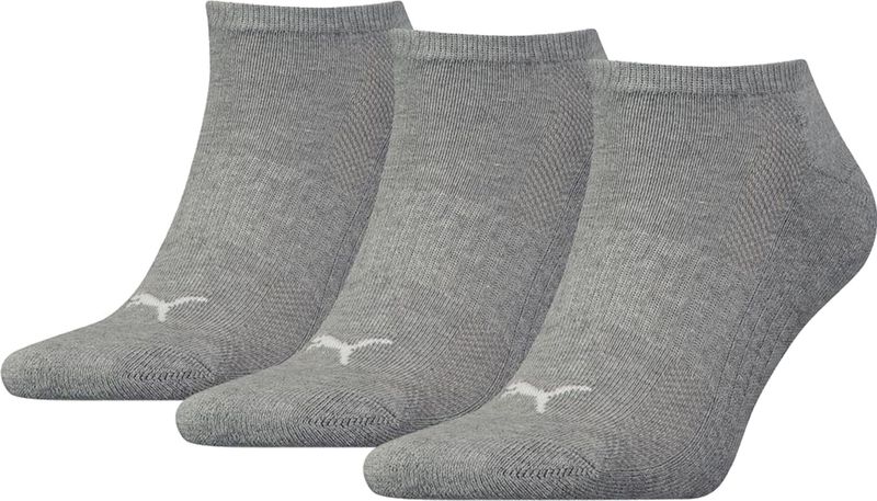 PUMA PUMA 3 paar uniseks sportsokken, uniseks sokken, Medium Grijs Mix