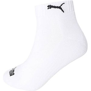 Puma 3-paar Quarter sokken - Badstof zool - 42 - Wit.