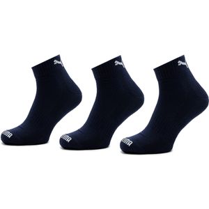 Puma - Quarter Sokken - Zwart - Katoen 83% - Verkocht per 3 Paar