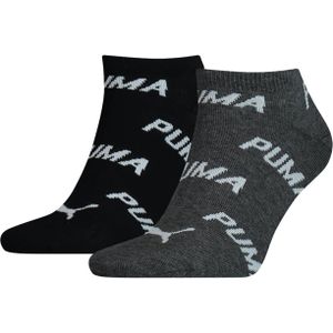 Puma - Unisex Bwt - Enkelsokken - Zwart - Wit - 2-pack