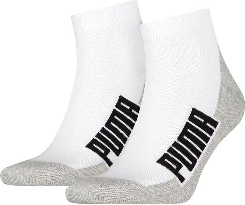 Puma - Bwt Cushioned Quarter - Hoge Enkelsokken - Wit - 2-pack