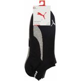 Puma - Unisex Enkelsokken - Zwart - Wit - 3-Pack Katoenmix