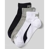 Puma - Unisex Lifestyle - Hoge Enkelsokken - Wit - 3-pack