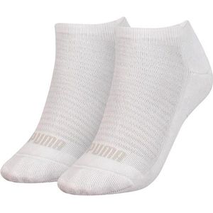 Puma - Dames Sneakersokken - White - Katoen - 2 Pack