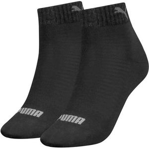 PUMA - Quarter Sokken - Zwart - Verpakking van 2