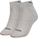 Puma - Quarter - Hoge Enkelsokken - Grijs - 2-pack