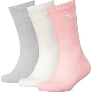 PUMA - Junior Sportsokken - Set van 3 - Wit - Badstofmix