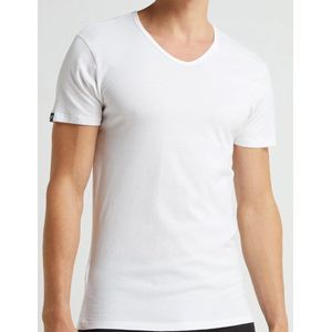 Puma 2-pack heren basic ondershirts - V-hals Wit