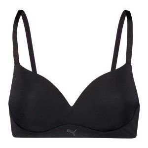 Puma - Everyday - T-shirt BH zonder Beugel - Zwart - Comfortabel met Vulling