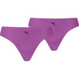 Puma - Dames Strings - Zwart - Microfiber - 2 Stuks