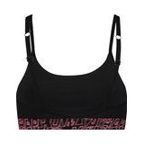 PUMA - WOMEN PRINTED BANDEAU - Beha - Zwart - Elastisch - 1-pack