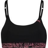 PUMA - WOMEN PRINTED BANDEAU - Beha - Zwart - Elastisch - 1-pack