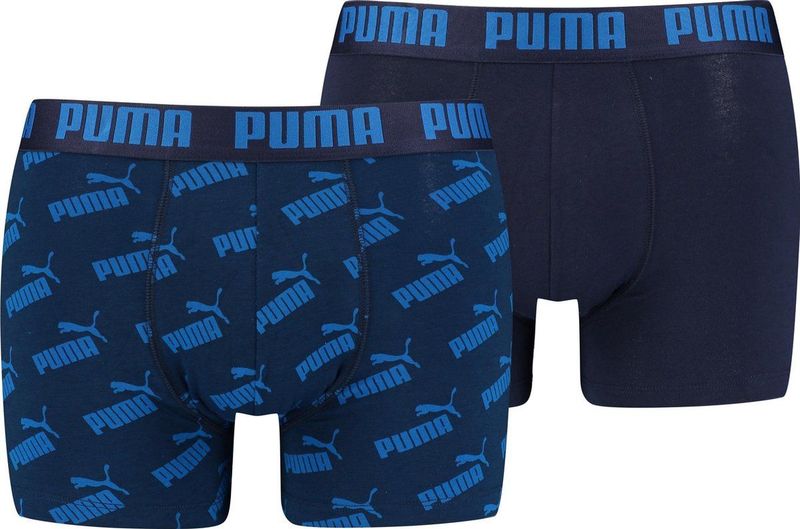 PUMA - AOP Boxershorts - Blauw - 2 Stuks