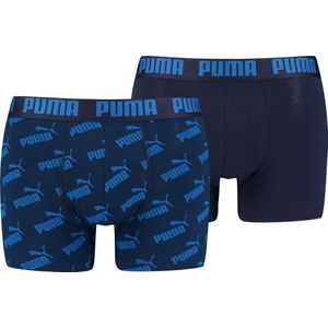 PUMA - AOP Boxershorts - Blauw - 2 Stuks