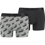 Puma all-over boxer 2-pack in de kleur grijs.