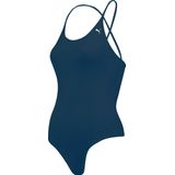 Puma - Swim - Damesbadpak - Zwart - Gerecycled Nylon - V-hals en Gekruiste Rug