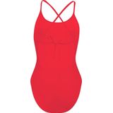 PUMA Eendelig badpak voor dames met V-hals en gekruiste rug, Rood