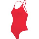 PUMA Swim Badpak - Rood - Gerecycled Nylon - V-hals en Gekruiste Bandjes