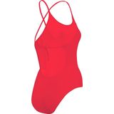 PUMA Swim Badpak - Rood - Gerecycled Nylon - V-hals en Gekruiste Bandjes