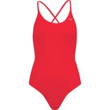 PUMA Swim Badpak - Rood - Gerecycled Nylon - V-hals en Gekruiste Bandjes