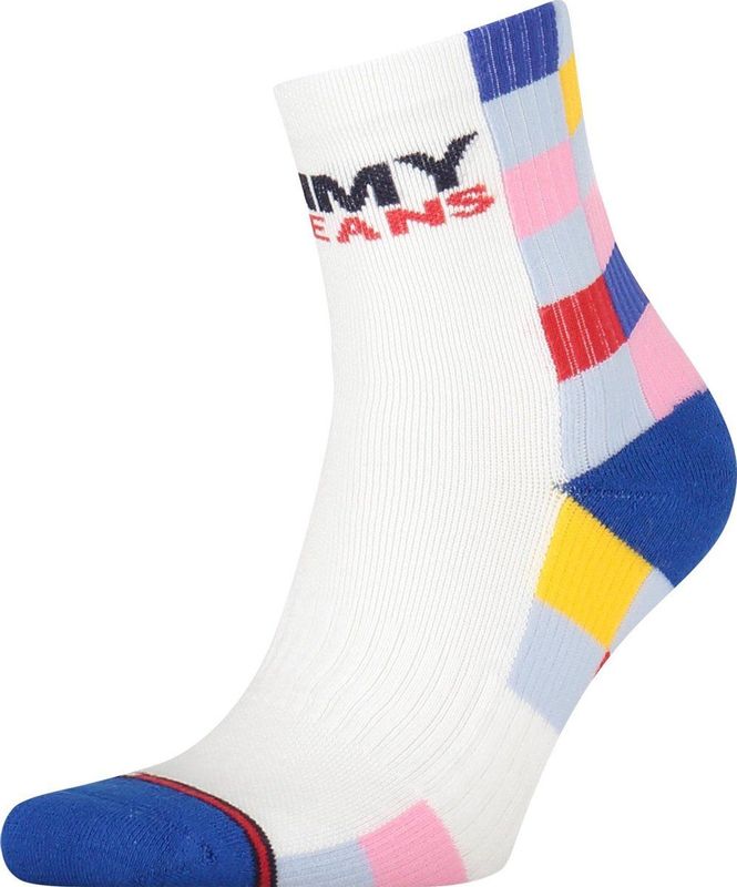 TOMMY JEANS - RACERCHECK - Sokken - Kleur: Multicolor - 1 Paar