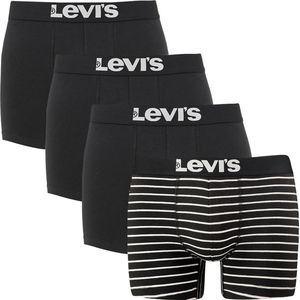 Levi's - Boxershorts - Set van 4 - Katoenmix - Zwart