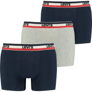 Levi's® Boxershorts »LEVIS MEN SPRTSWR LOGO BOXER BRIEF 3P«, (Packung, 3er Pack), mit breitem Logobund