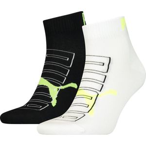 Puma - Men's Outline Logo Quarter Socks - Herensokken-39 - 42