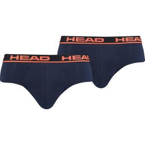 HEAD boxershorts - 2-pack herenslips basic blauw - Heren