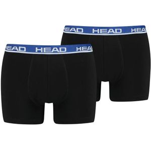 HEAD - Boxershort Basic - 2-Pack - Blauw / Oranje - Katoen / Elastaan