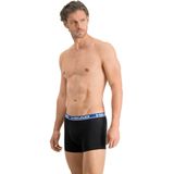 HEAD Basic Boxer 2P - Blauw / Zwart - Katoen - 4-Weg Stretchstof